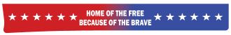 Home Of The Free Blue Red Fradient