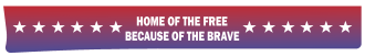 Home Of The Free Blue Red Fradient Up and Down