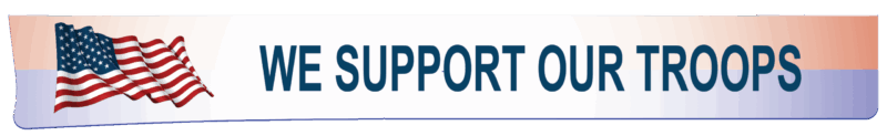 We support our troops wind skirt graphic